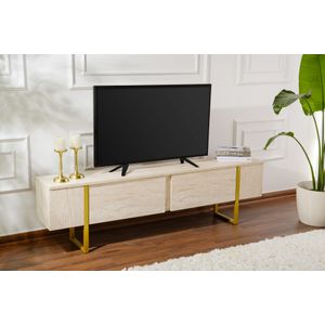 Serenity - TV Stalak od Travertina, Zlatni Travertin