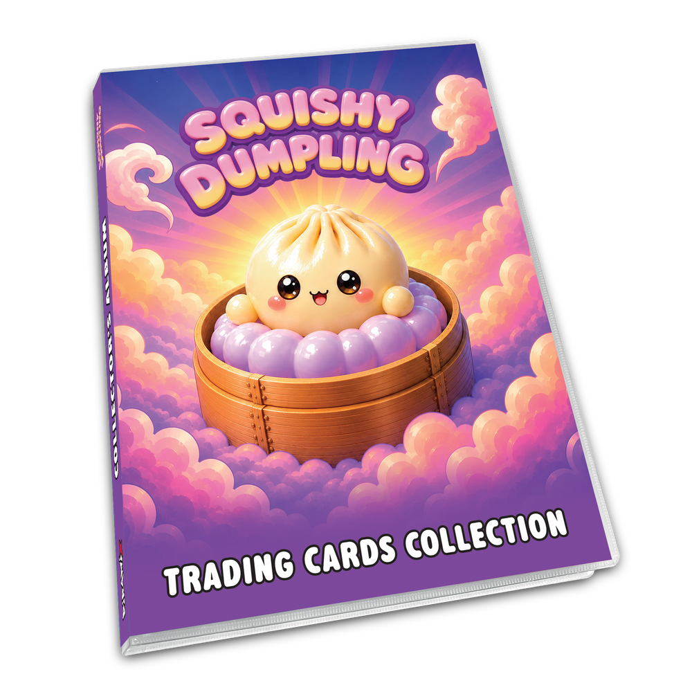 Squishy Dumpling trading card - album za kartice + 1 paketić slika 1