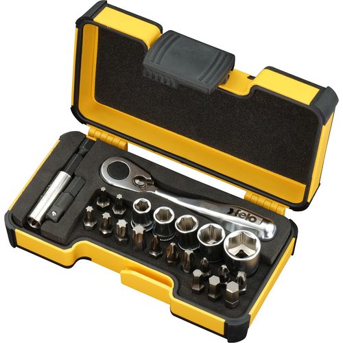 Set alata Felo XS-Strongbox XS 23 sa mini čegrtaljkom PH/PZ/HEX/TX/SW 05772306 23 kom slika 1