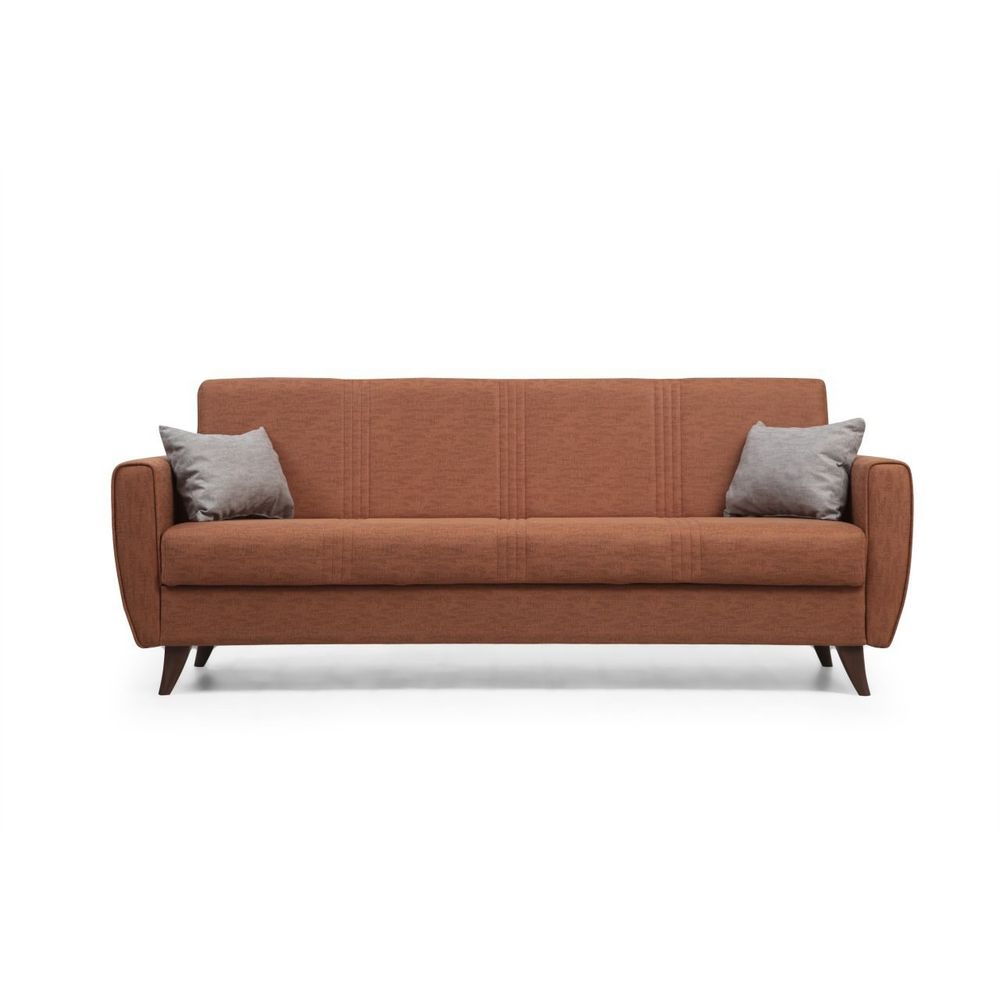 Zaden - Crveni Sofa na Razvlačenje za 3 Osobe slika 4