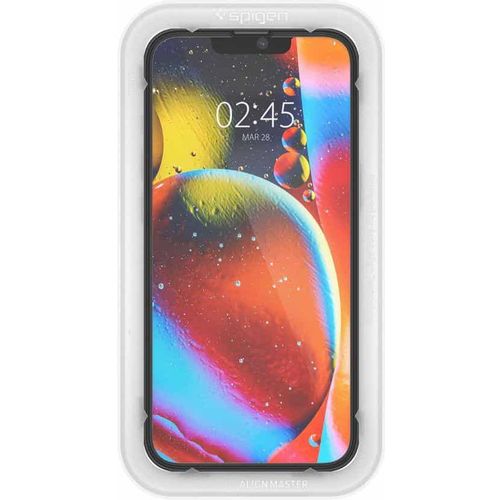 Spigen ALM Glass FC 2 kom kaljeno staklo za cijeli zaslon za iPhone 13 mini s crnim okvirom slika 3