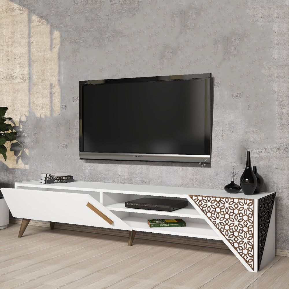 TV Stalak Beril 2 - Bijela Boja slika 2