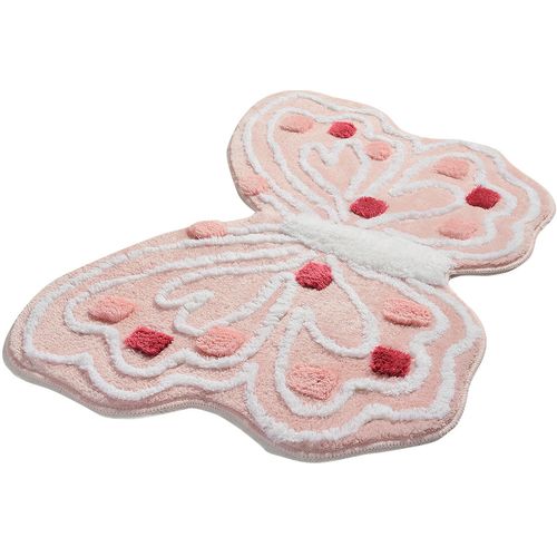 Colourful Cotton Tepih kupaonski, Kelebek - Pink slika 6