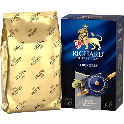 RICHARD Tea Lord Grey - Crni cejlonski čaj krupnog lista sa bergamotom i limunom, 90g rinfuz 161402 slika 3