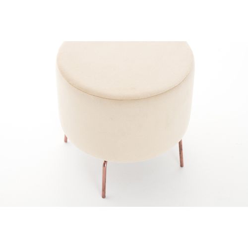 Atelier Del Sofa Tabure, Krem, Octo - Cream slika 5