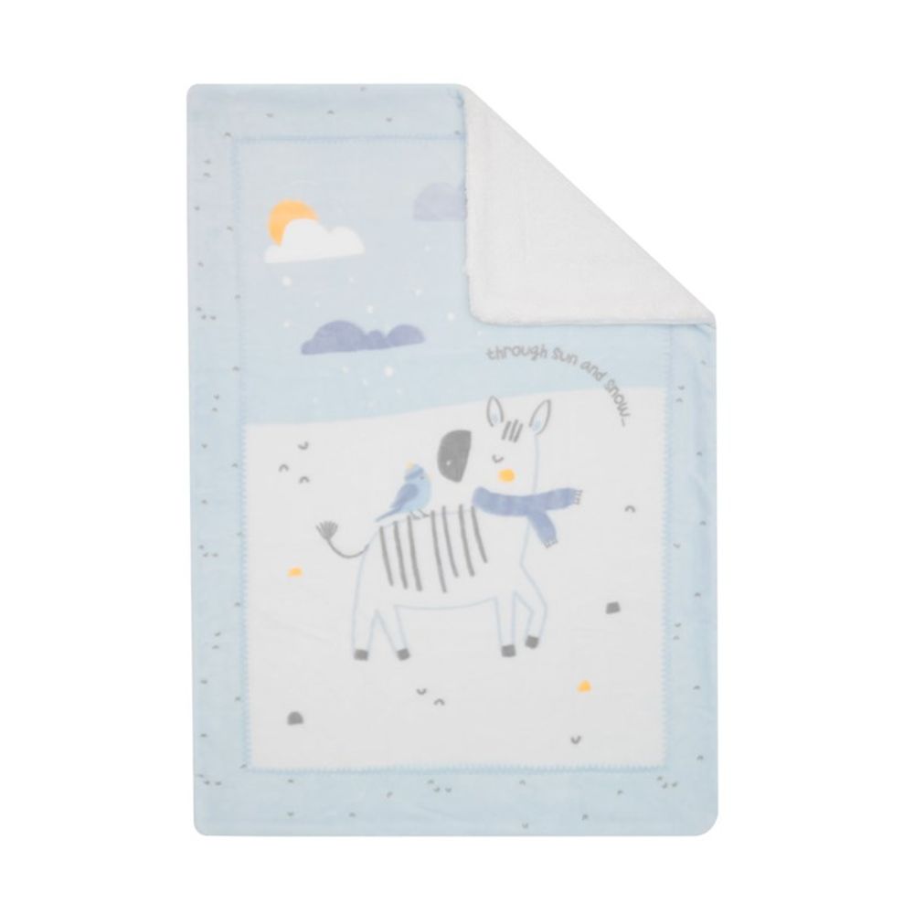 Kikka Boo Super mekana dekica Sherpa Stripy Friends 80x110cm slika 1