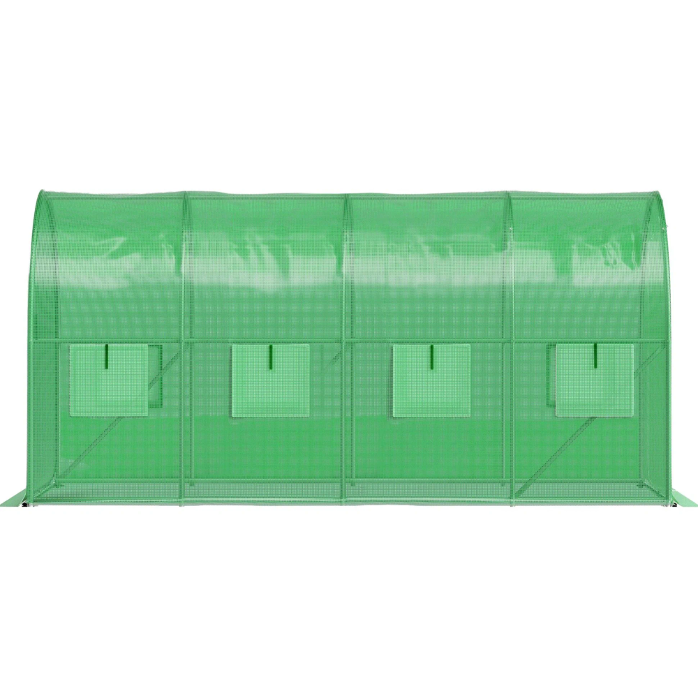 Vrtni tunelski staklenik 6 × 3 × 2 m, 18 m², s metalnom konstrukcijom i UV-otpornom folijom slika 2