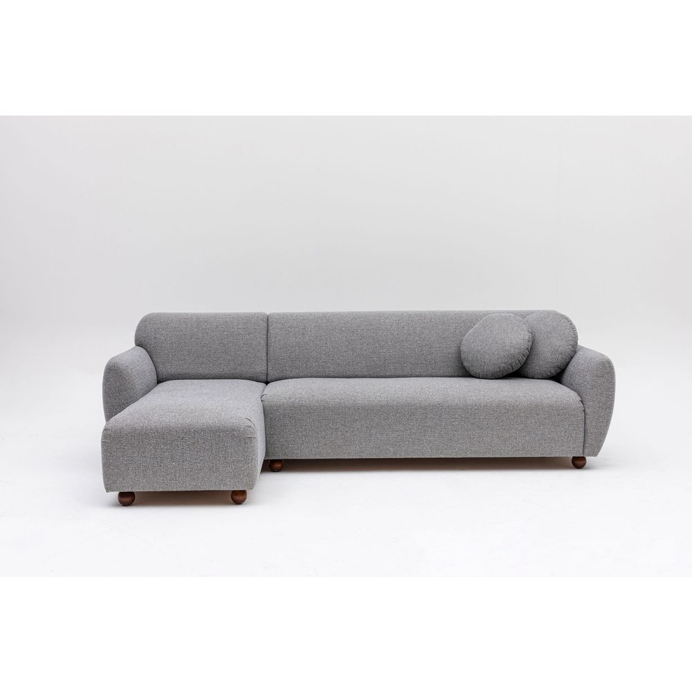 Eddy Corner (CHL-3R) - Svijetlosiva Ugaona Sofa slika 6
