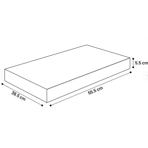 JASTUK DREAMBAY PRAVOKUTNI CRN 55,5x38,5x5,5cm slika 2