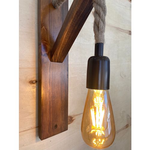 Ahşap Aplik 18 Walnut Wall Lamp slika 4