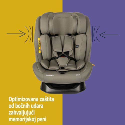 Kiddocare Hero Autosedište Beige 40-150cm slika 4