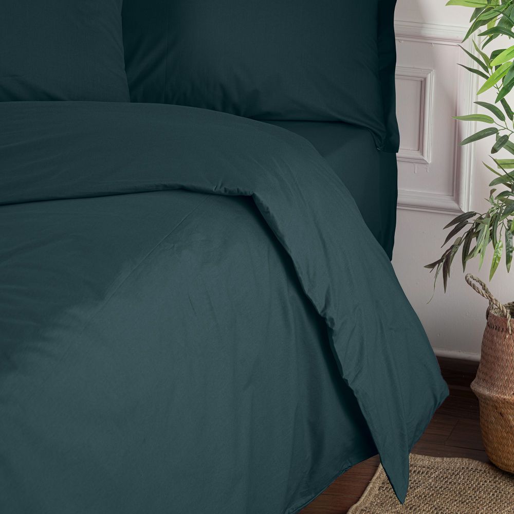 Tonne Mavie - Noche Petrol Green Ranforce Single Quilt Cover (DE) slika 2