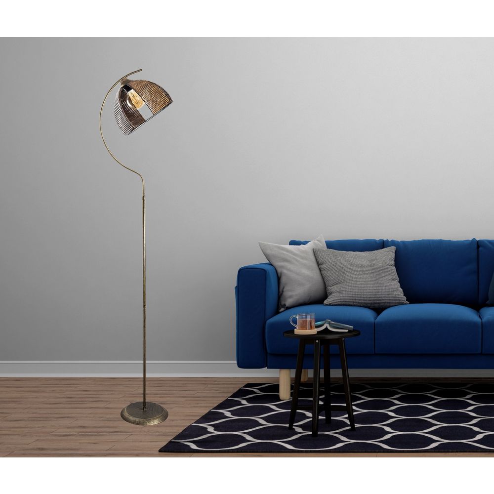 Demilune Podna Lampa sa Antiknim Završetkom slika 2