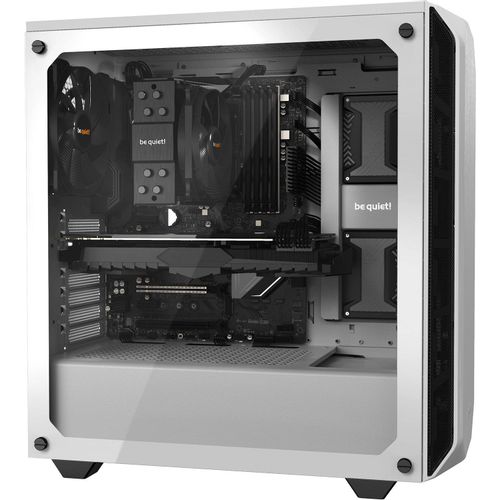 be quiet! BGW35 PURE BASE 500 Window White, MB compatibility: ATX / M-ATX / Mini-ITX, Two pre-installed be quiet! Pure Wings 2 140mm fans, including space for water cooling radiators up to 360mm slika 6