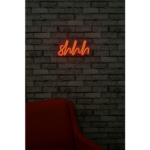 Wallity Ukrasna plastična LED rasvjeta, Shhh - Red slika 13