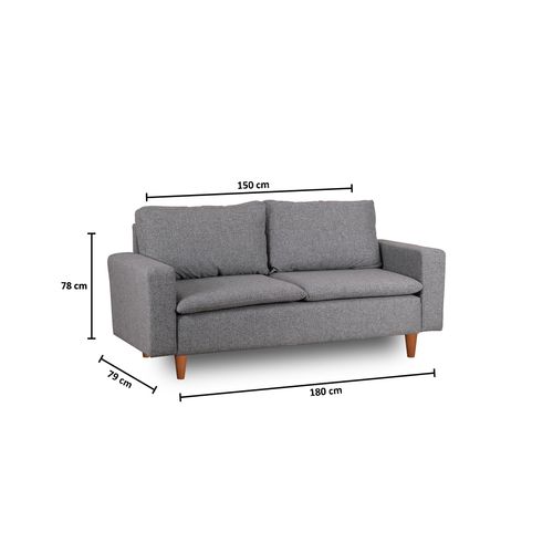 Atelier Del Sofa Dvosjed, Svijetlo siva, Lungo - Light Grey slika 11