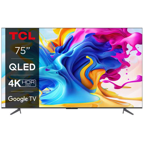 TCL 75"C643 4K QLED TVGoogle TV; Game Master 2.0;HDR PRO; HDMI 2.1 ALLM; Dolby Atmos; slika 1