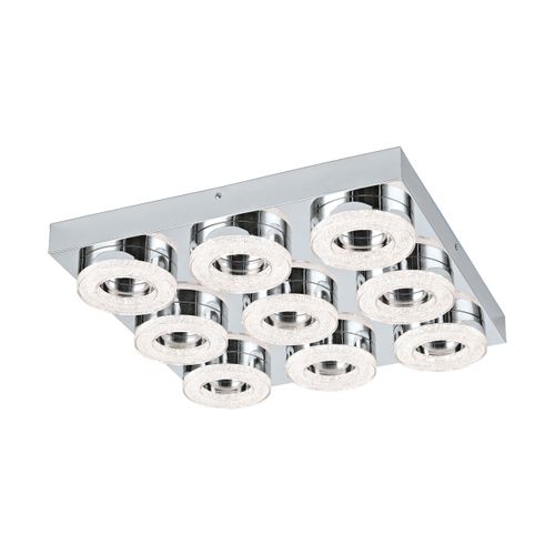 Eglo Fradelo zidna/stropna/9, led, 9x4w, krom/kristal  slika 1