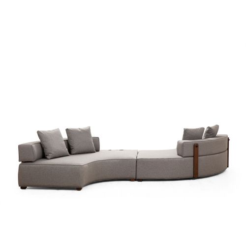 Atelier Del Sofa Kutna garnitura GONDOL-5, siva, Gondol-5 (CHL-SAĞ-CHL-SAĞ) - Grey slika 2