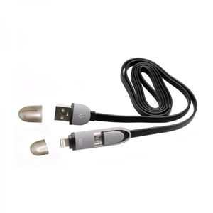 KABEL SBOX USB->MICRO USB + IPH.5 M/M 1M BLACK