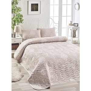 Set prekrivača King sa ušivenim uzorkom (FR) Kraliçe, boje: mink, bijela