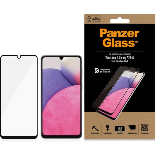 Panzerglass zaštitno staklo za Samsung A33 5G case friendly black slika 1