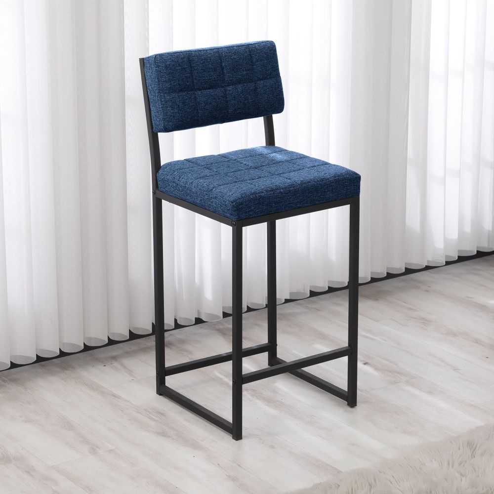 Retro Bar Stool - Plava slika 3