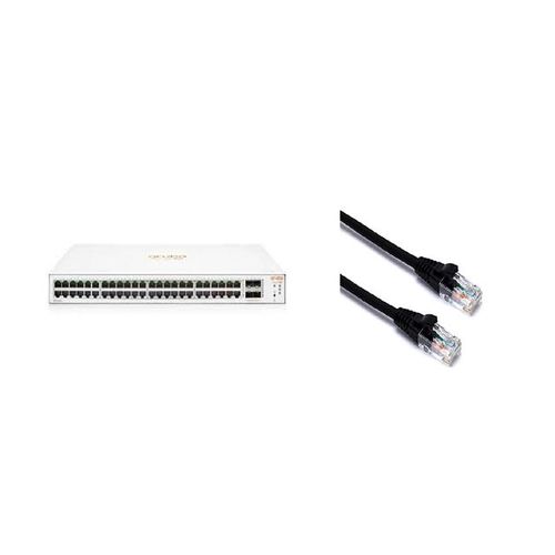 Aruba Instant On 1830 48G 4SFP Switch + patch kabl, Cat6 1m slika 1