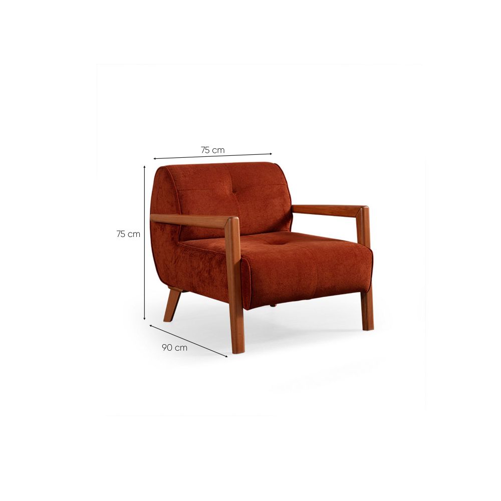 Wing Chair Drop Berger - Narandžasta slika 7