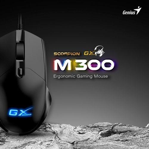 GENIUS Scorpion M300 USB Gaming crni miš slika 3