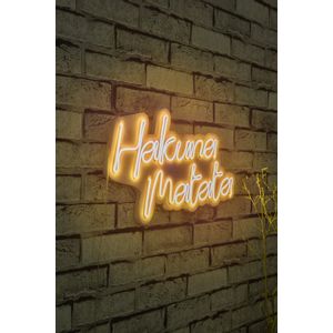 Wallity Ukrasna plastična LED rasvjeta, Hakuna Matata - Yellow
