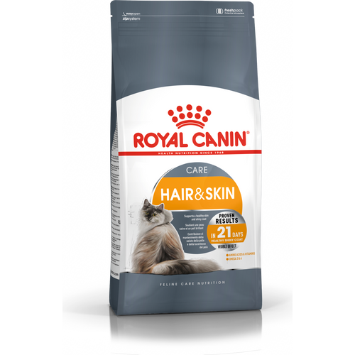 ROYAL CANIN FCN Hair & Skin, uravnotežena potpuna hrana za odrasle mačke, za njegu i nutricionističku potporu dlake i kože, 400 g slika 1