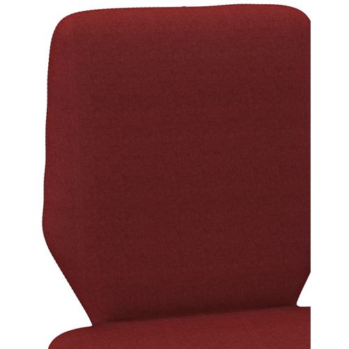 Blagovaonske stolice od tkanine 6 kom crvena boja vina slika 12