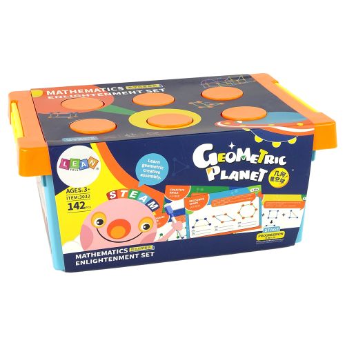 Set 3D konstruktivnih geometrijskih kockica - 142 elemenata slika 5