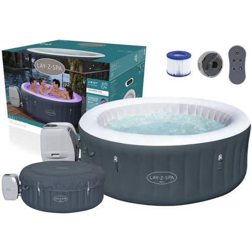 Masažni bazen-Jacuzzi na napuhavanje Bestway 180*66cm - sivi + pozadinsko osvjetljenje slika 1