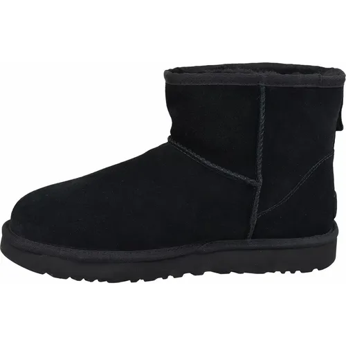 Ženske čizme Ugg classic mini ugg rubber logo 1108231-blk slika 10