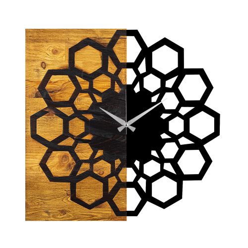 Wallity Ukrasni drveni zidni sat, Wooden Clock 30 slika 5