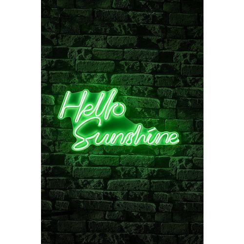 Wallity Zidna LED dekoracija, Hello Sunshine - Green slika 4