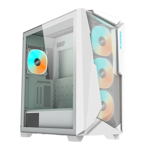 Gigabyte C301GW V2 C301 V2 GLASS WHITE, Mid Tower, up to E-ATX, CPU Height : 170mm, GPU Length : 400mm, PSU Length : 180mm, Up to 360mm Liquid Cooling Compatible