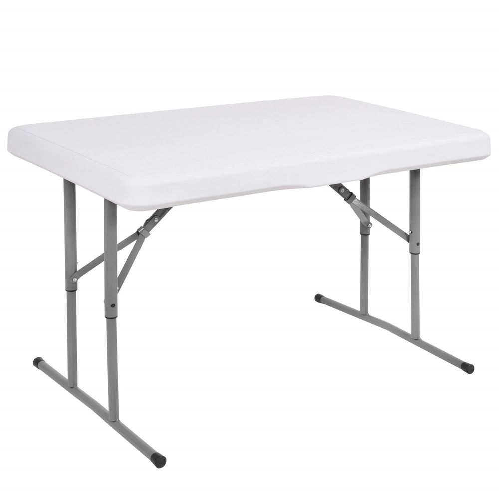 Set za catering stol + klupe 105 x 65 x 69 cm bijeli slika 11