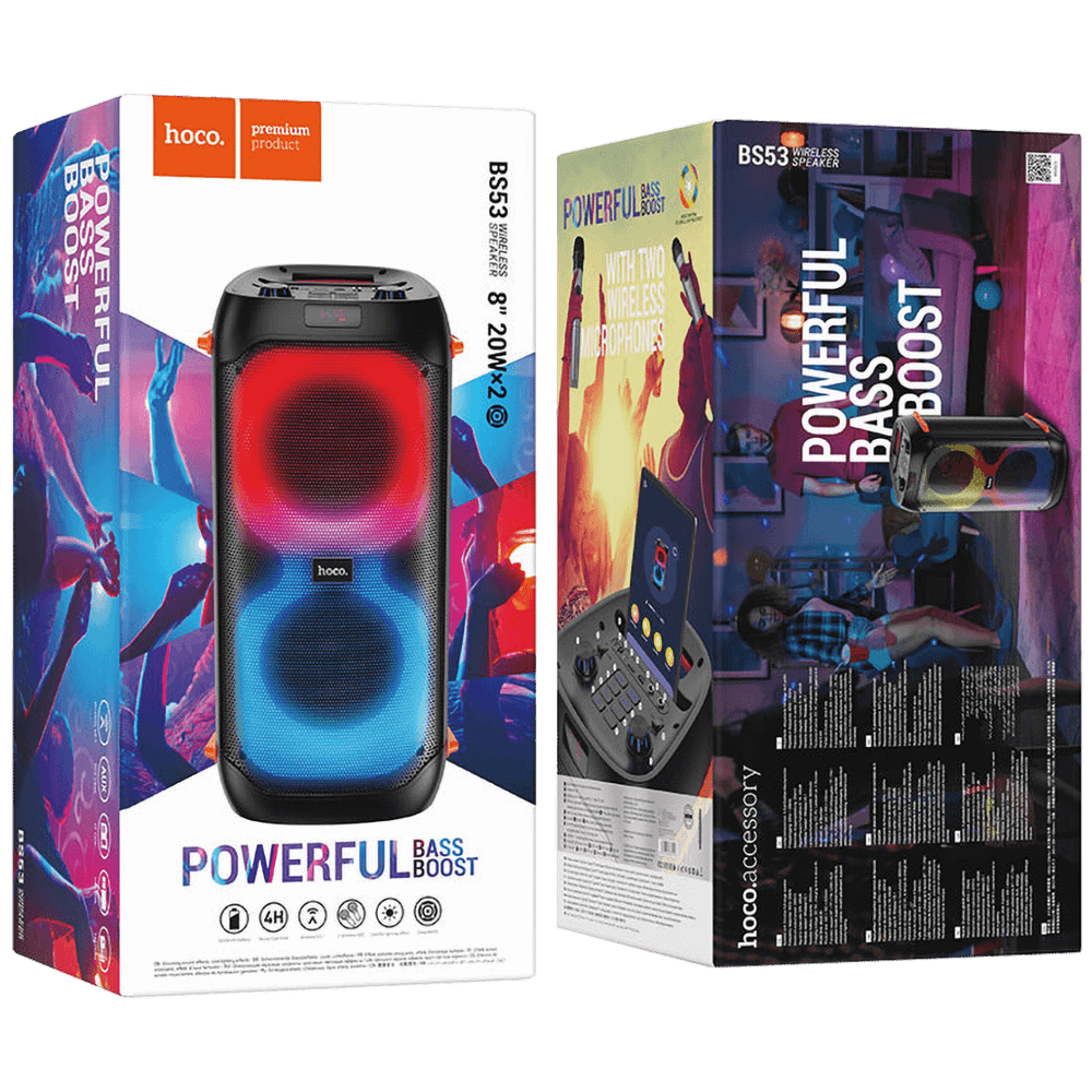 hoco. Zvučnik bežični sa mikrofonom, Bluetooth, 3600 mAh - BS53 Manhattan slika 2