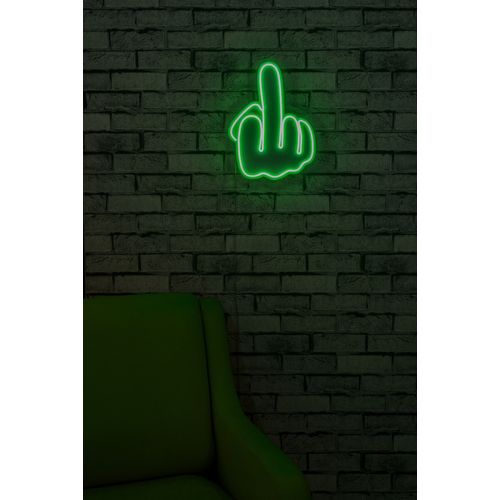 Middle Finger - Green Green Decorative Plastic Led Lighting slika 3