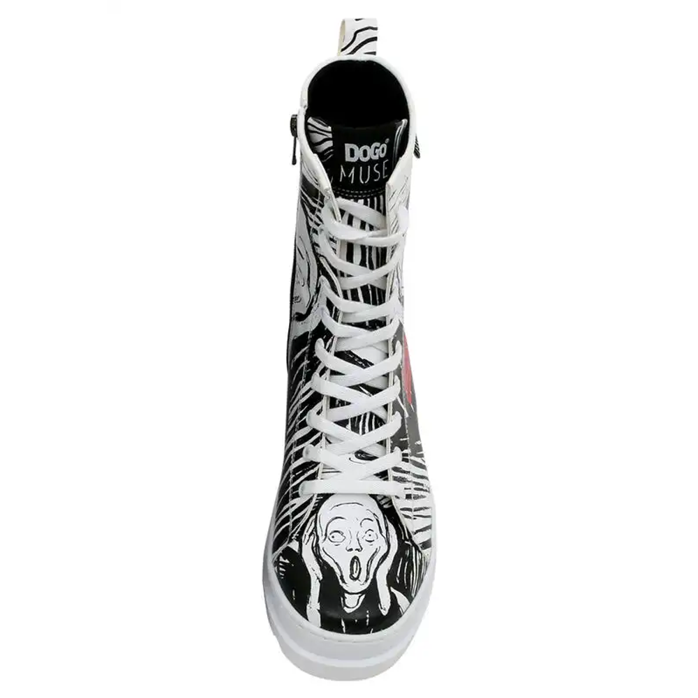 DOGO Duboke čizme Gisele Edvard Munch The Scream Muse Design slika 5