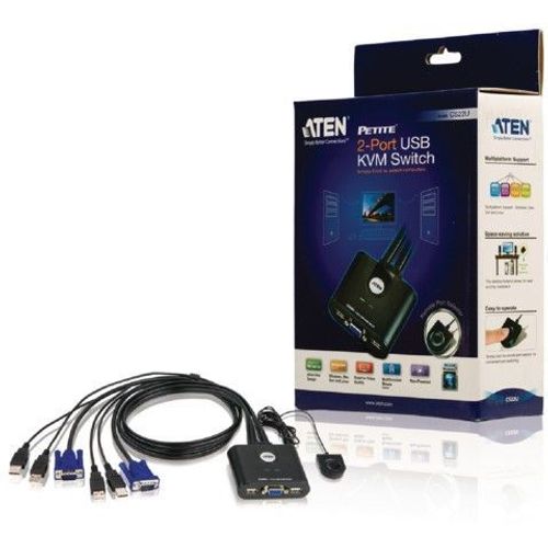 CS22U-AT ATEN 2-port USB KVM switch sa kablovima slika 2
