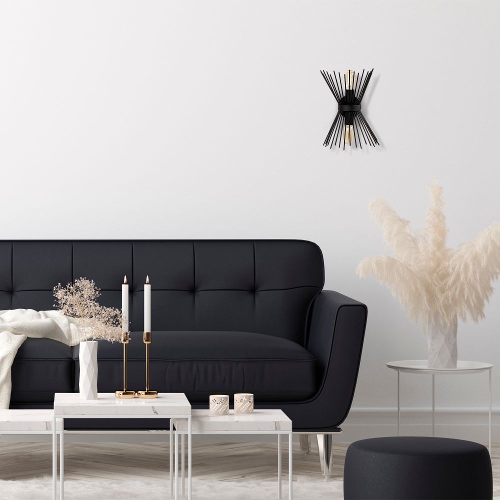 Zidna lampa Kirpi - 3091 Crna slika 6