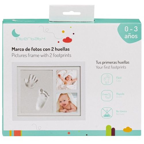 Marco de fotos con 2 huellas – Interbaby