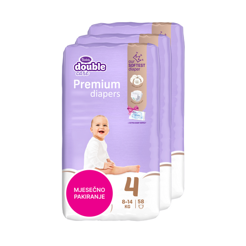 Violeta pelene COTTON sa maramicama Water  XXL 3pack, mjesečno pakiranje slika 3