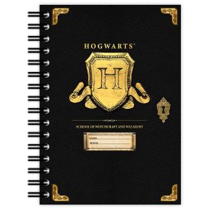 BLUE SKY HARRY POTTER A5 WIRO BILJEŽNICA - HOGWARTS GRB