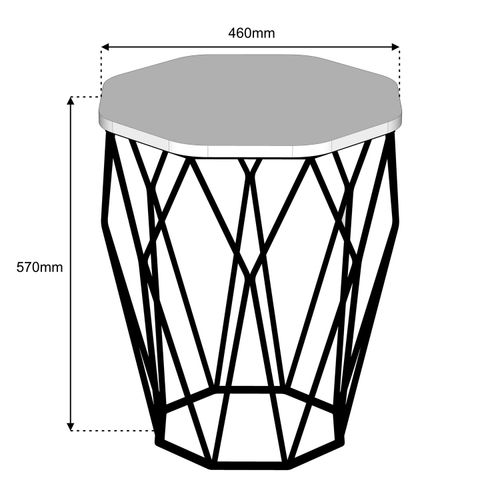 Sofya - Oak Oak
Black Side Table slika 6