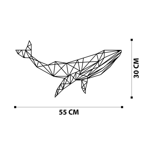 Wallity Metalna zidna dekoracija Whale 1 slika 6